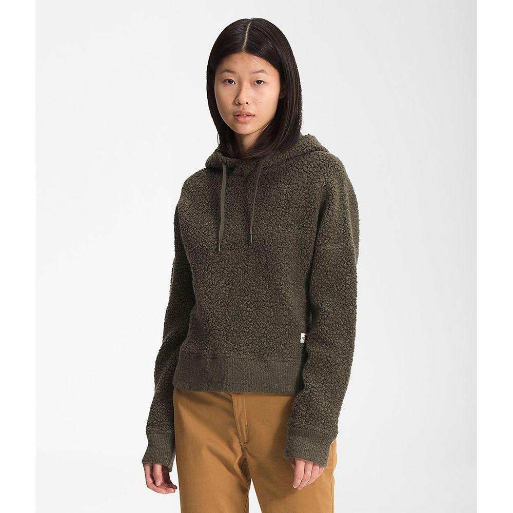 The North Face Wool Harrison Pullover Γυναικεια Φούτερ Hoodie - Πρασινο (OSDA16209)